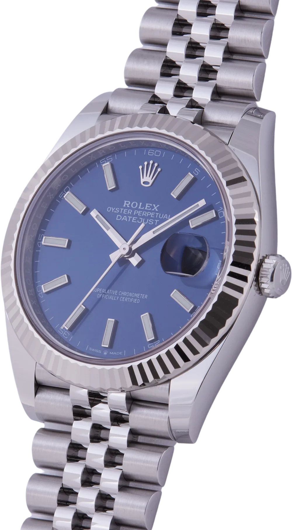 Rolex Datejust 41 Blue Fluted Jubilee 126334-0002